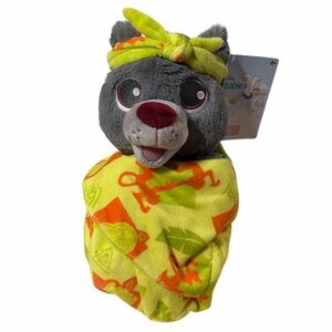 Disney Babies Baloo Plush in Swaddle The Jungle Book Bear Stuffed Animal Toy New